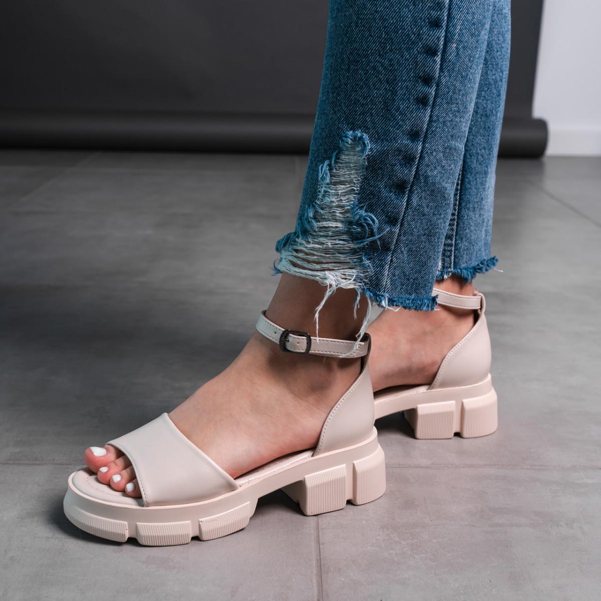 Босоножки женские Fashion р. 39 25 см Бежевый (3598)