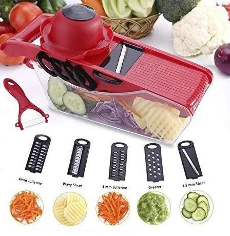 Терка-овочерізка Mandoline Slicer 6в1 з контейнером - фото 7