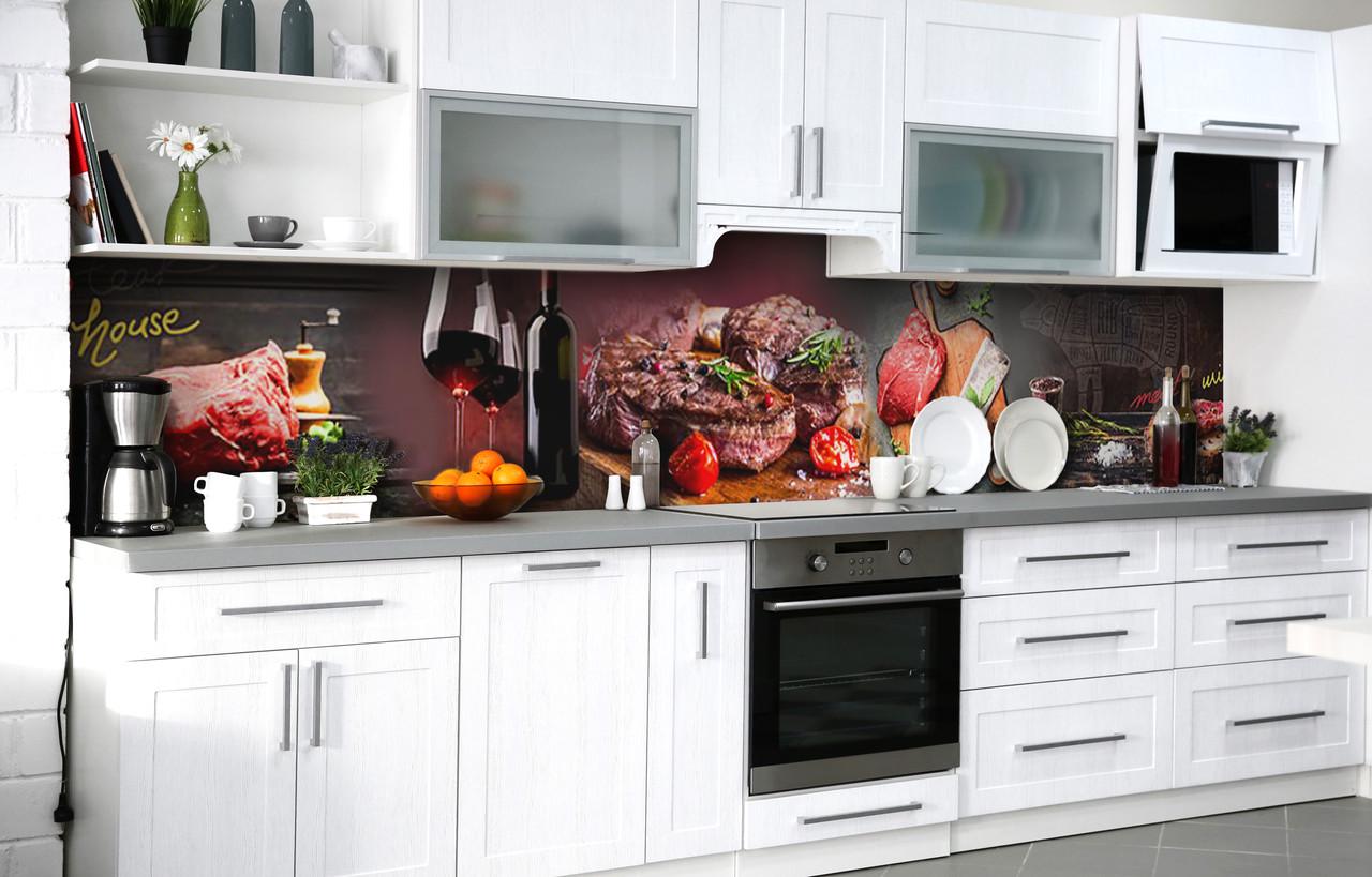 Кухонный фартук Стейк Хауз виниловый самоклеющийся 65х250 см Кухонный фартук Стейк Хауз виниловый самоклеющийся 65х250 см