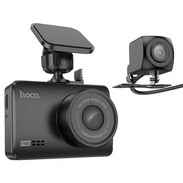 Видеорегистратор Hoco DV3 Driving Recorder With Display dual-channel Black