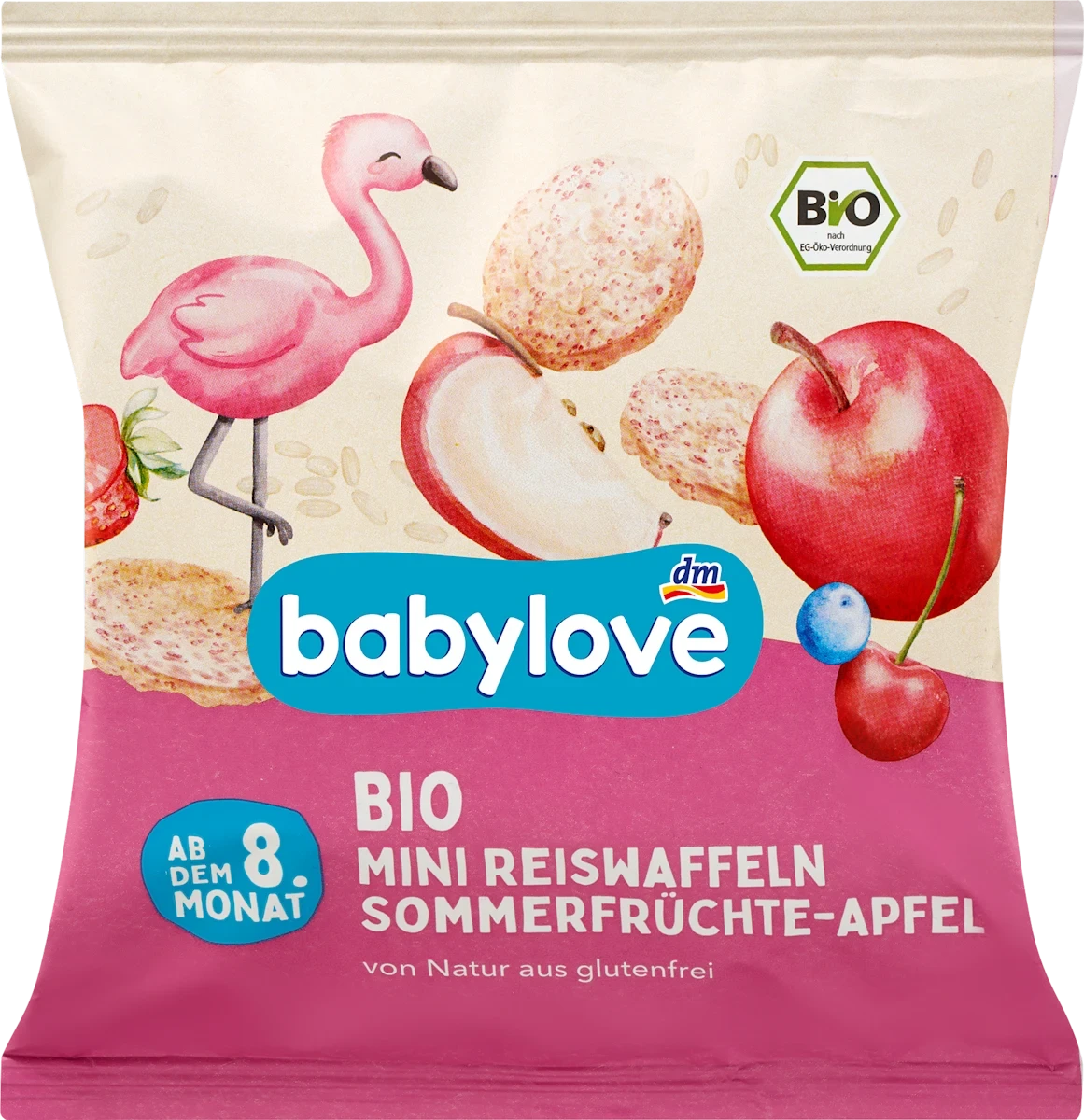 Коржики рисовые Babylove для детей с 8 месяцев 35 г