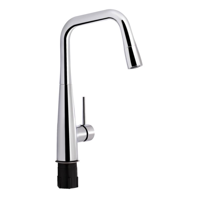 Смеситель для кухни Q-tap Kuchyne QTKUC90X102FC однорычажный Хром (77467)