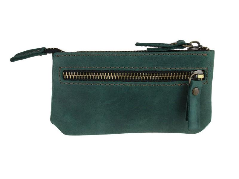 Ключница FREESKIN Type 2 кожанная 14x7x1 см Зеленый (81105) - фото 2