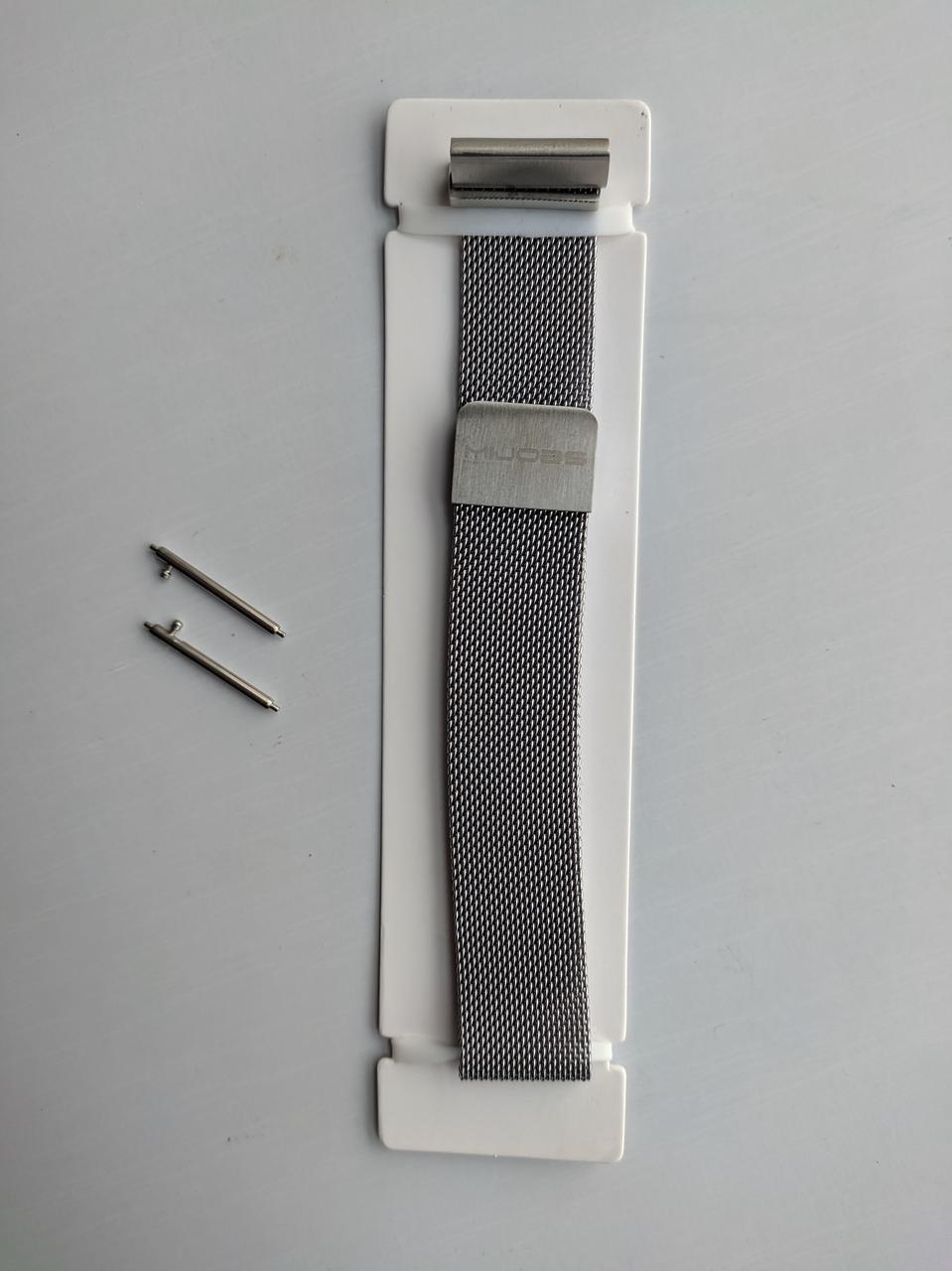 Ремешок для смарт-часов Mijobs 20 мм миланская петля металлический Серебряный (1565P) - фото 10 Ремешок для смарт-часов Mijobs 20 мм миланская петля металлический Серебряный (1565P) - фото 10