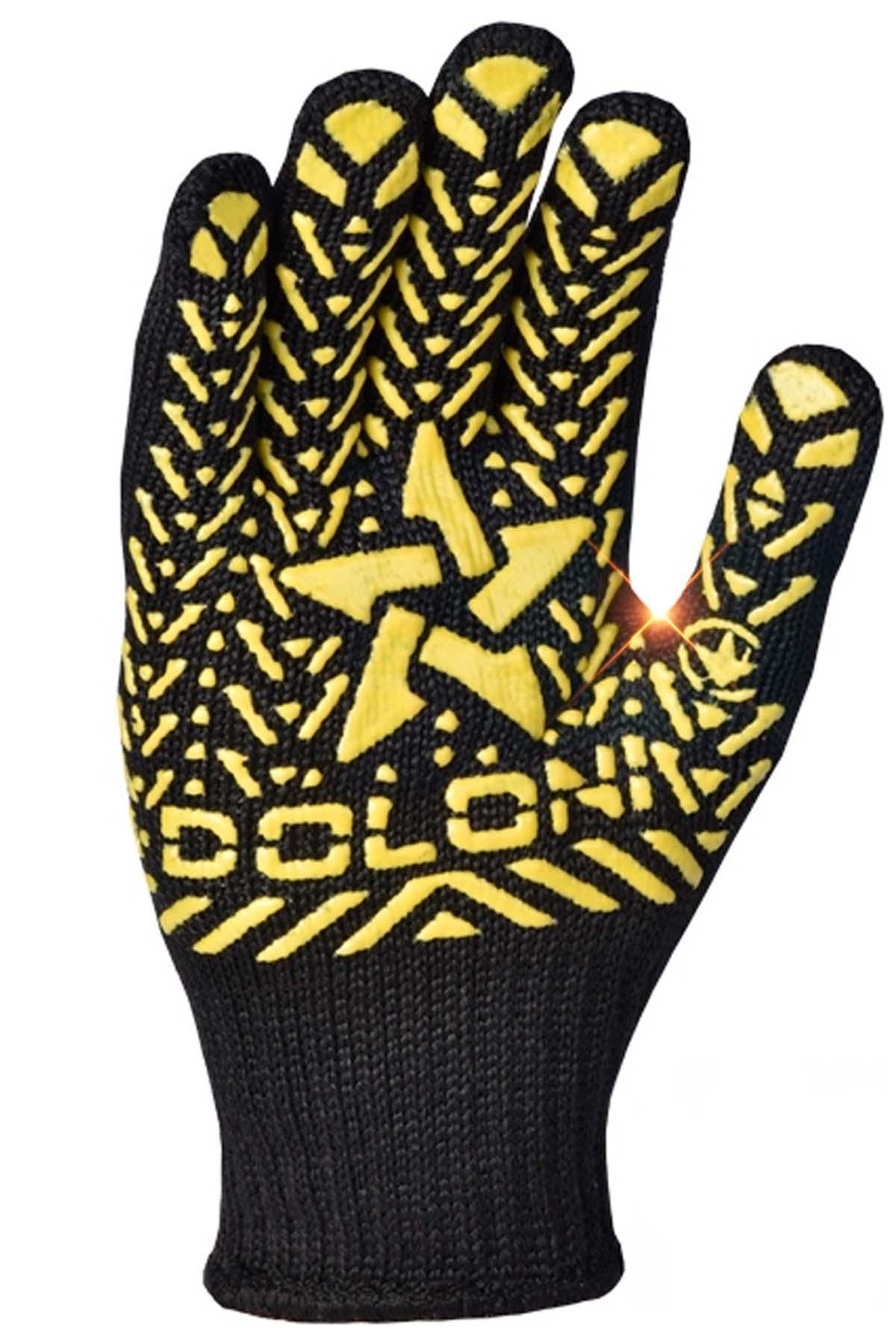 Перчатки рабочие BRS Звезда хозяйственные трикотажные из ПВХ 10 шт. Черный Перчатки рабочие BRS Звезда хозяйственные трикотажные из ПВХ 10 шт. Черный