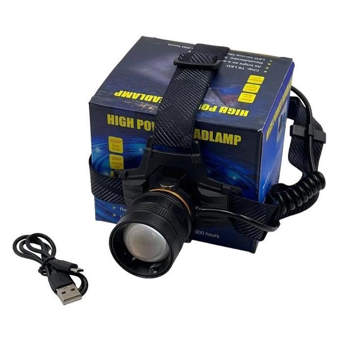 Фонарь налобный Bailong BL-8076-2-GT100 (ws56968)