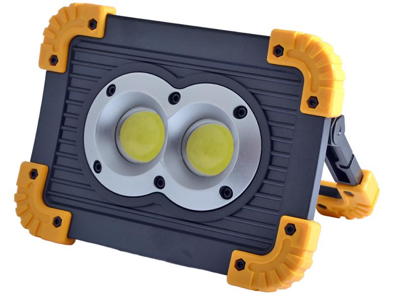 Светодиодный фонарь с аккумулятором Lemanso LMP90 USB OSL + COB LED 20W 300 Lm + 300 Lm 6500K IP65 (5284)