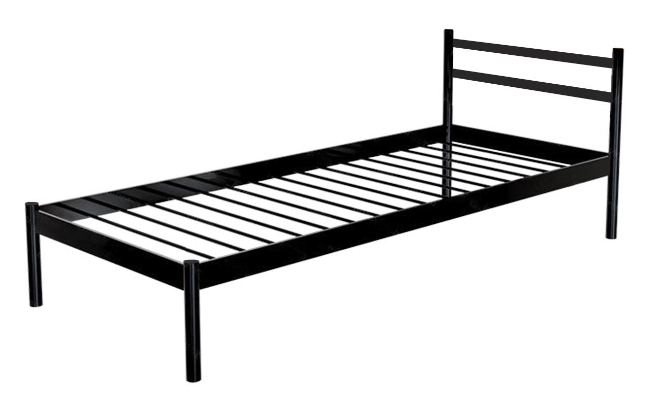 ᐉ Кровать односпальная металлическая Метакам Comfort-1 200х80 Черный ...