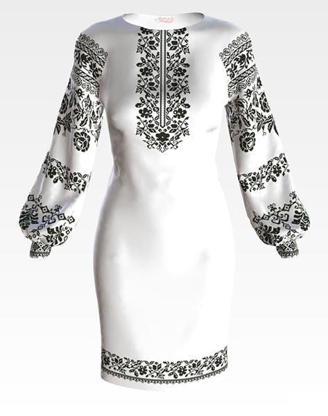 Заготовка для жіночого плаття Сокальська мрія для вишивки бісером і нитками домоткане полотно Білий (ПЛ131дБ) Заготовка для жіночого плаття Сокальська мрія для вишивки бісером і нитками домоткане полотно Білий (ПЛ131дБ)