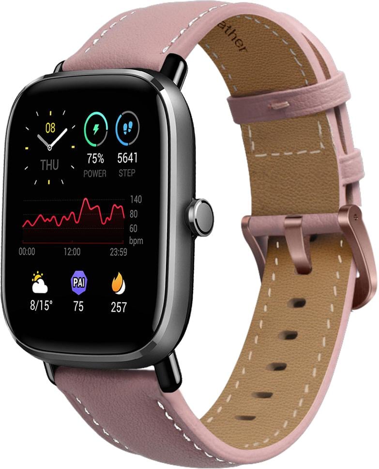 Ремешок кожаный Folsa для Amazfit GTS 2 mini Pink (31530-31)