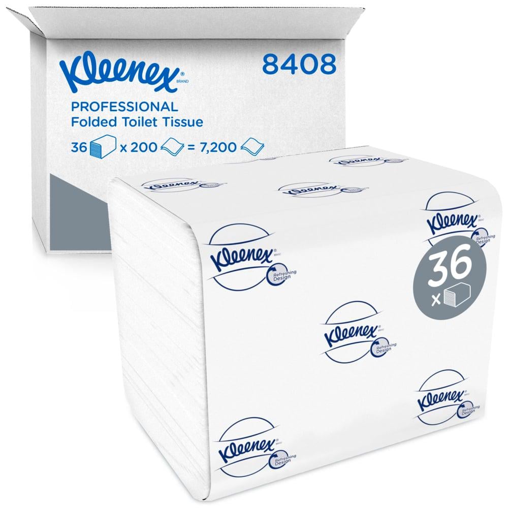 Туалетная бумага двухслойная Kimberly-Clark Kleenex 8408 Bulk 36 пачек