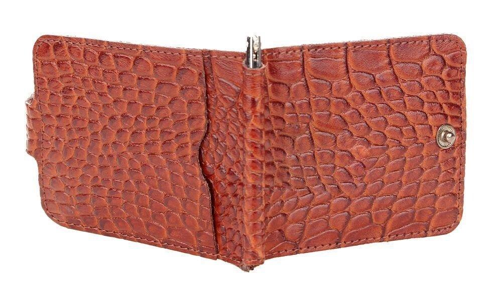 Затискач для грошей 716140 крокодил Коричневий (1939512700) - фото 2