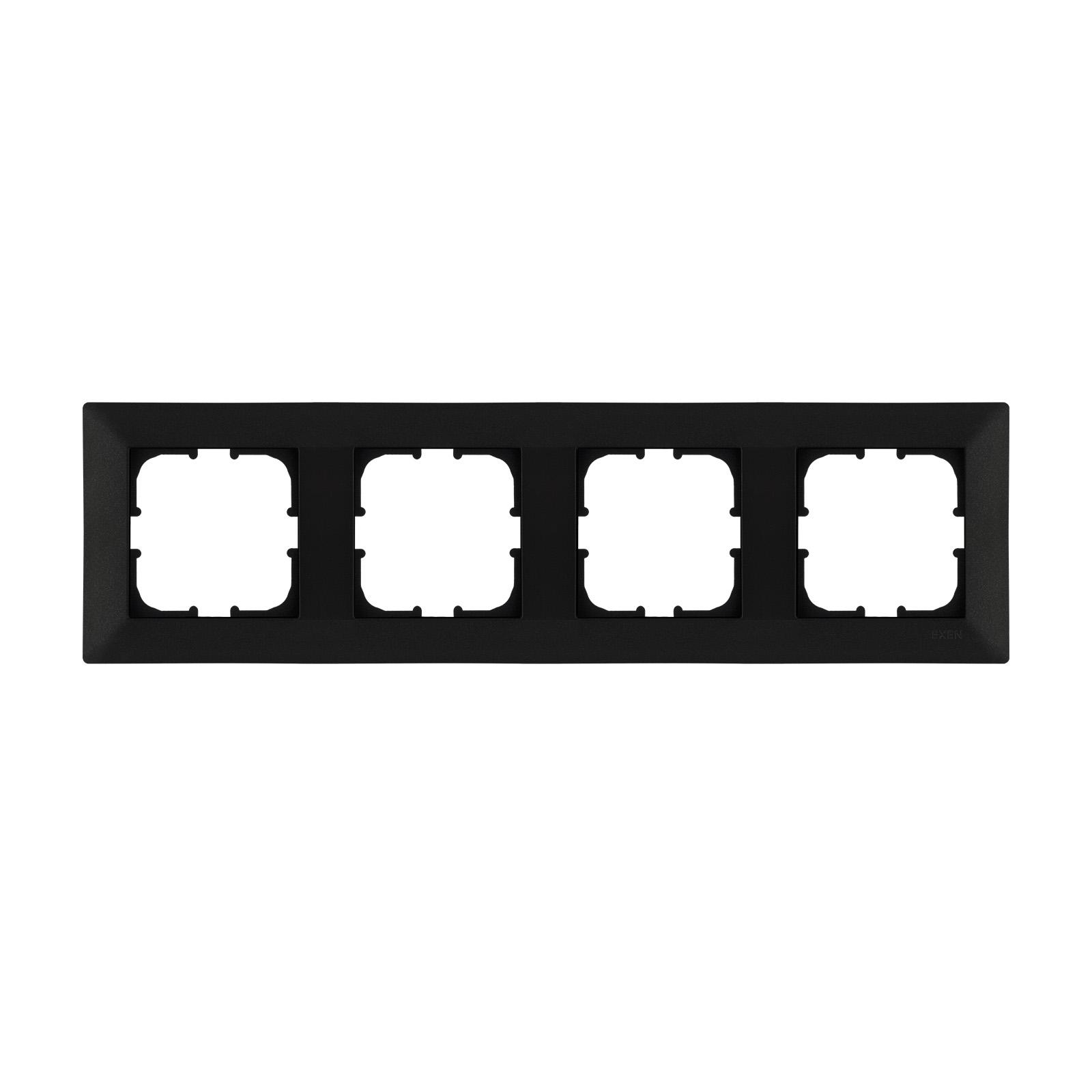 Рамка 4-я EXEN Odak Черный