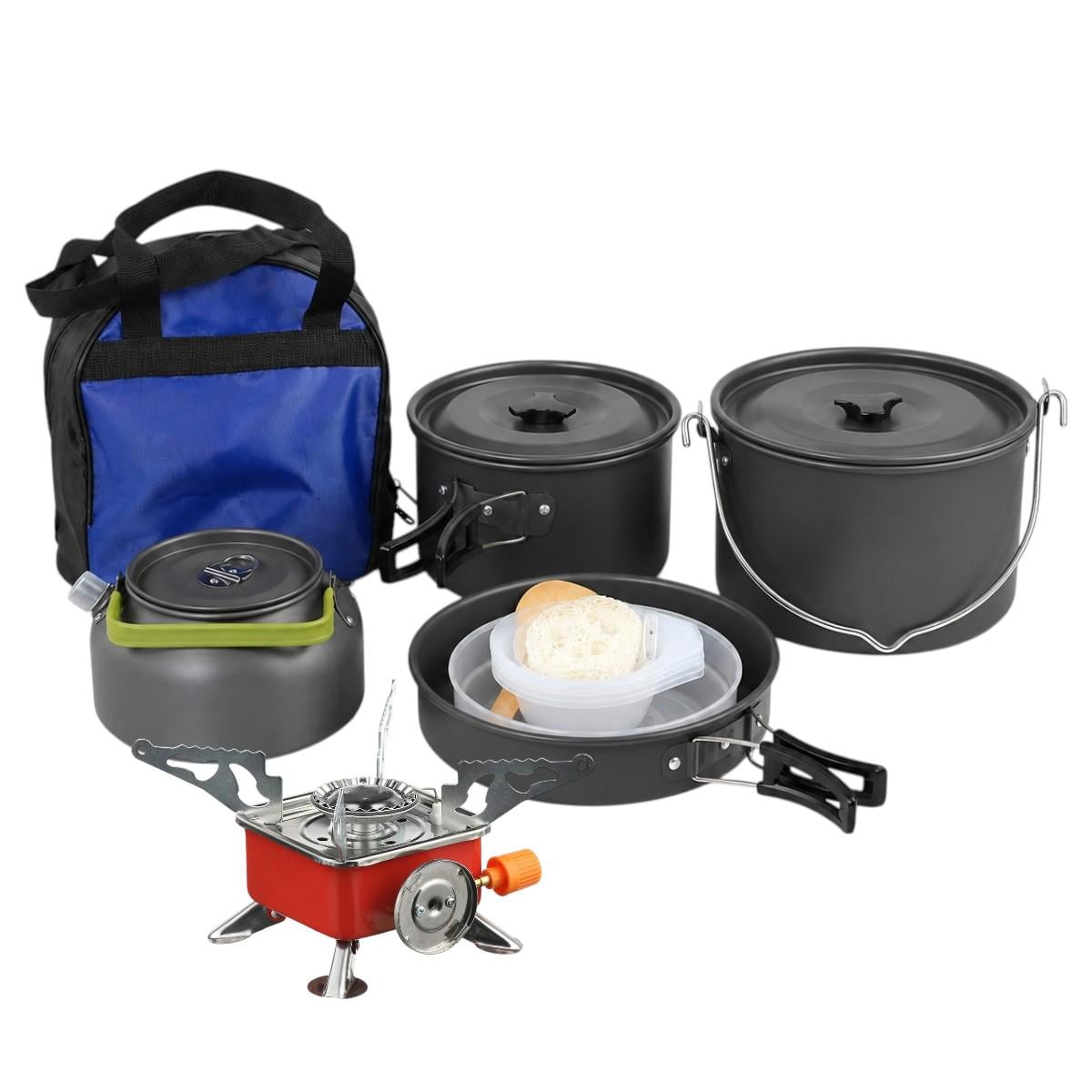 Набор туристической посуды с газовой горелкой COOKING SET 19 предметов для кемпинга и походов Набор туристической посуды с газовой горелкой COOKING SET 19 предметов для кемпинга и походов
