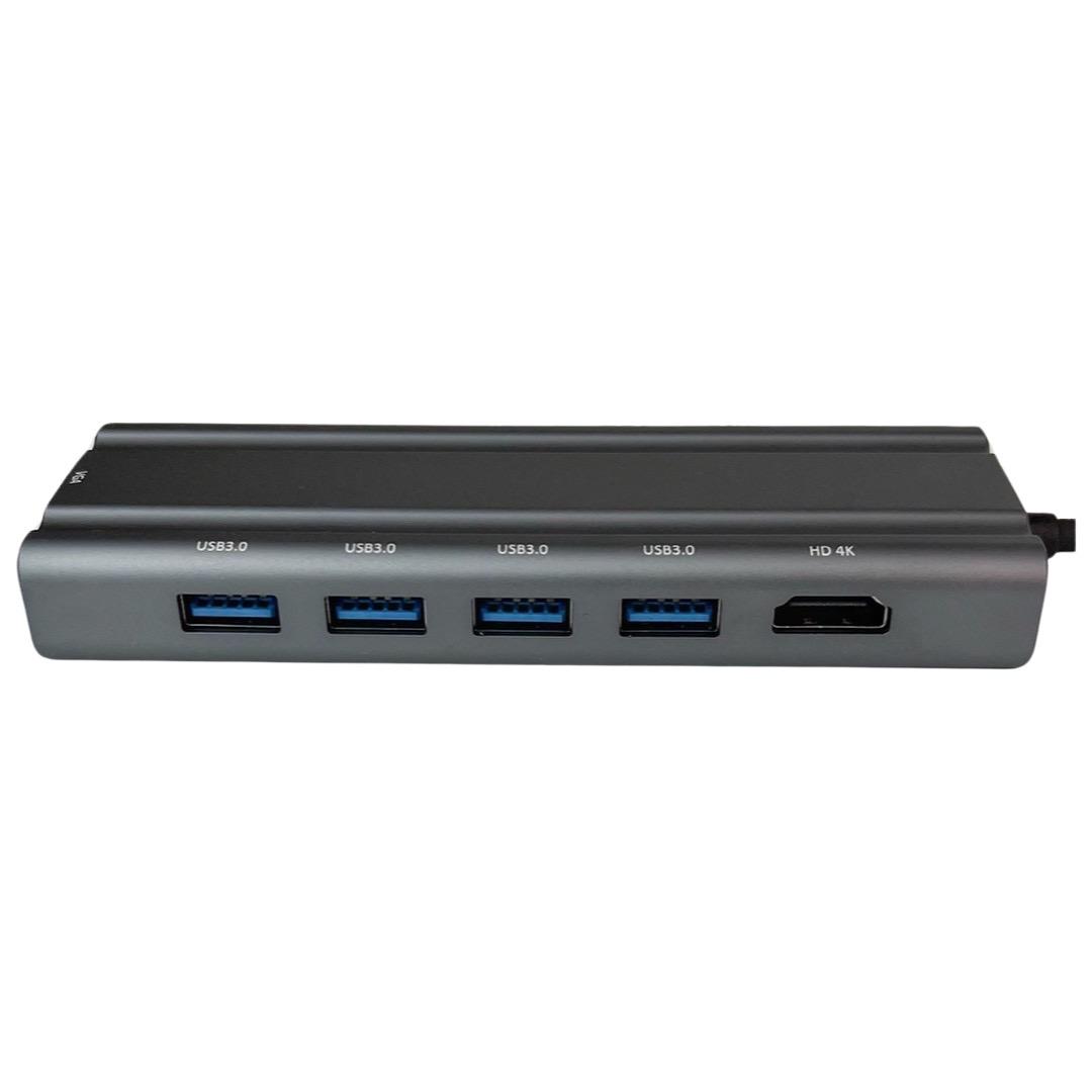 USB-хаб Wondertech WT00586 10в1 USB2.0x1 USB3.0x1 USB-C - фото 3