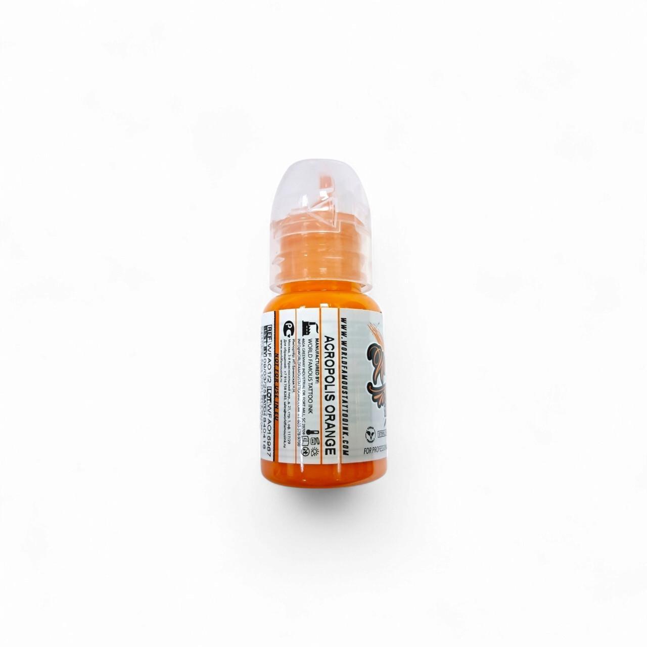 Тату фарба World Famous Acropolis Orange 15 мл