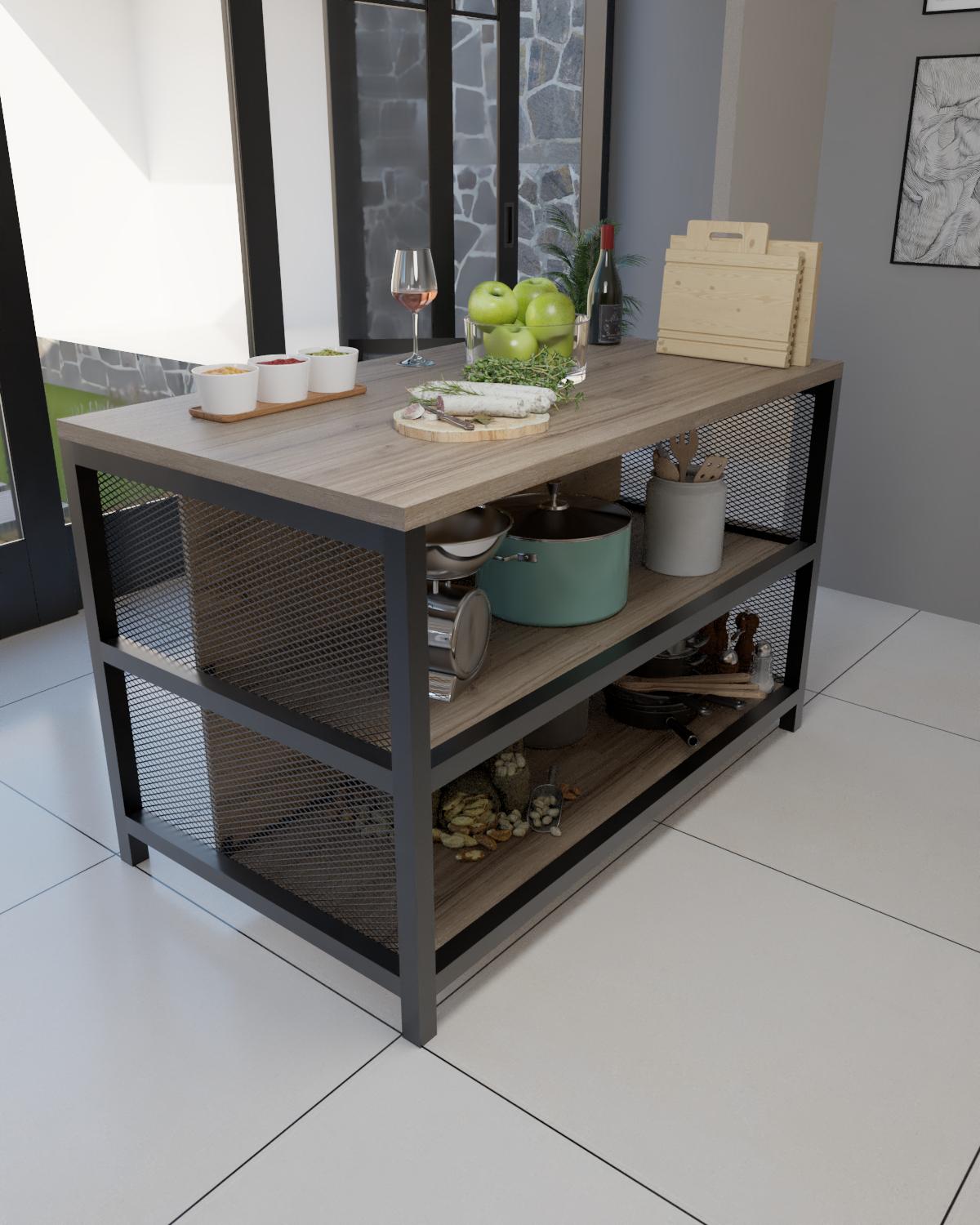 Острів кухонний EcoLoft Саверно DSP-1393-4 в стилі лофт (32199582)