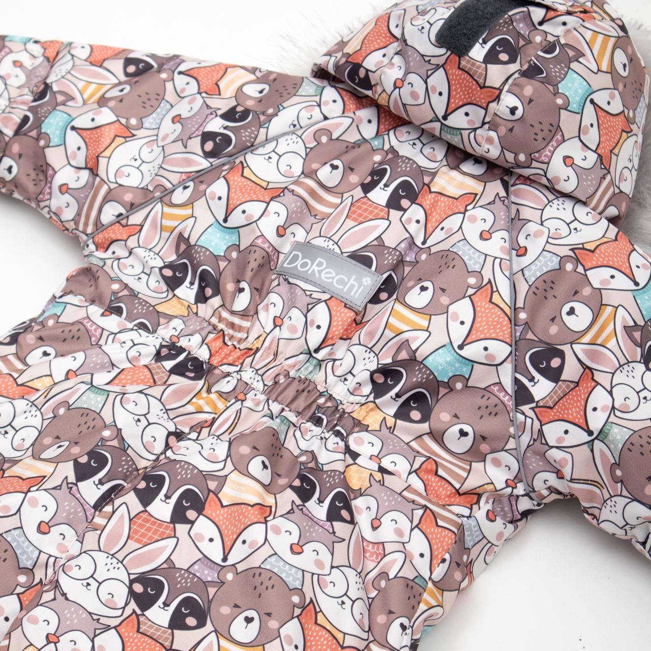 Детский зимний комбинезон с капюшоном DoRechi Аполло Зверята 86 см (21490) - фото 4 Детский зимний комбинезон с капюшоном DoRechi Аполло Зверята 86 см (21490) - фото 4