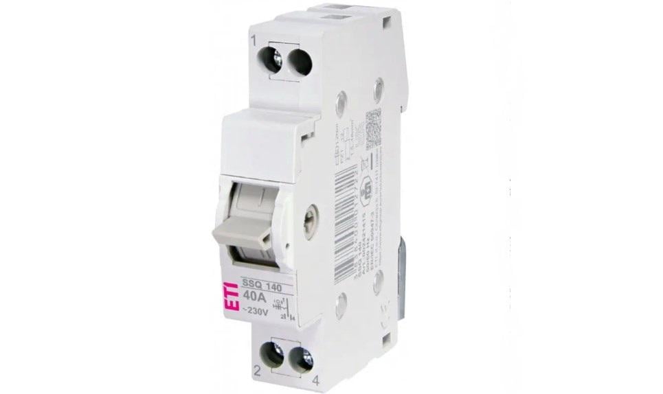 Переключатель I-0-II ETI с общим выходом сверху 1P 40А SSQ 140 (37732677)
