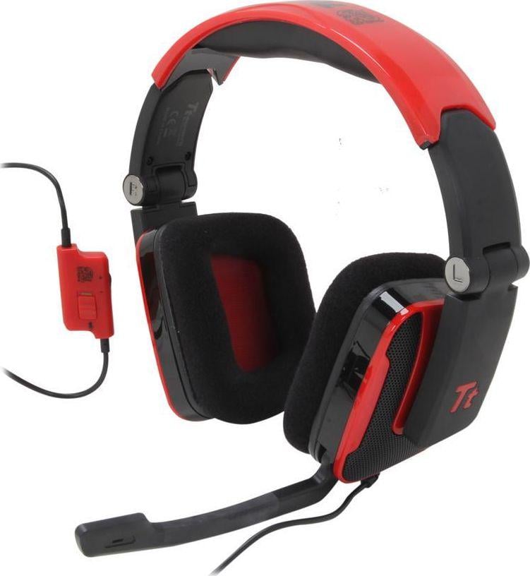 Навушники з мікрофоном Thermaltake eSports Shock Blasting Red (HT-SHK002ECRE)