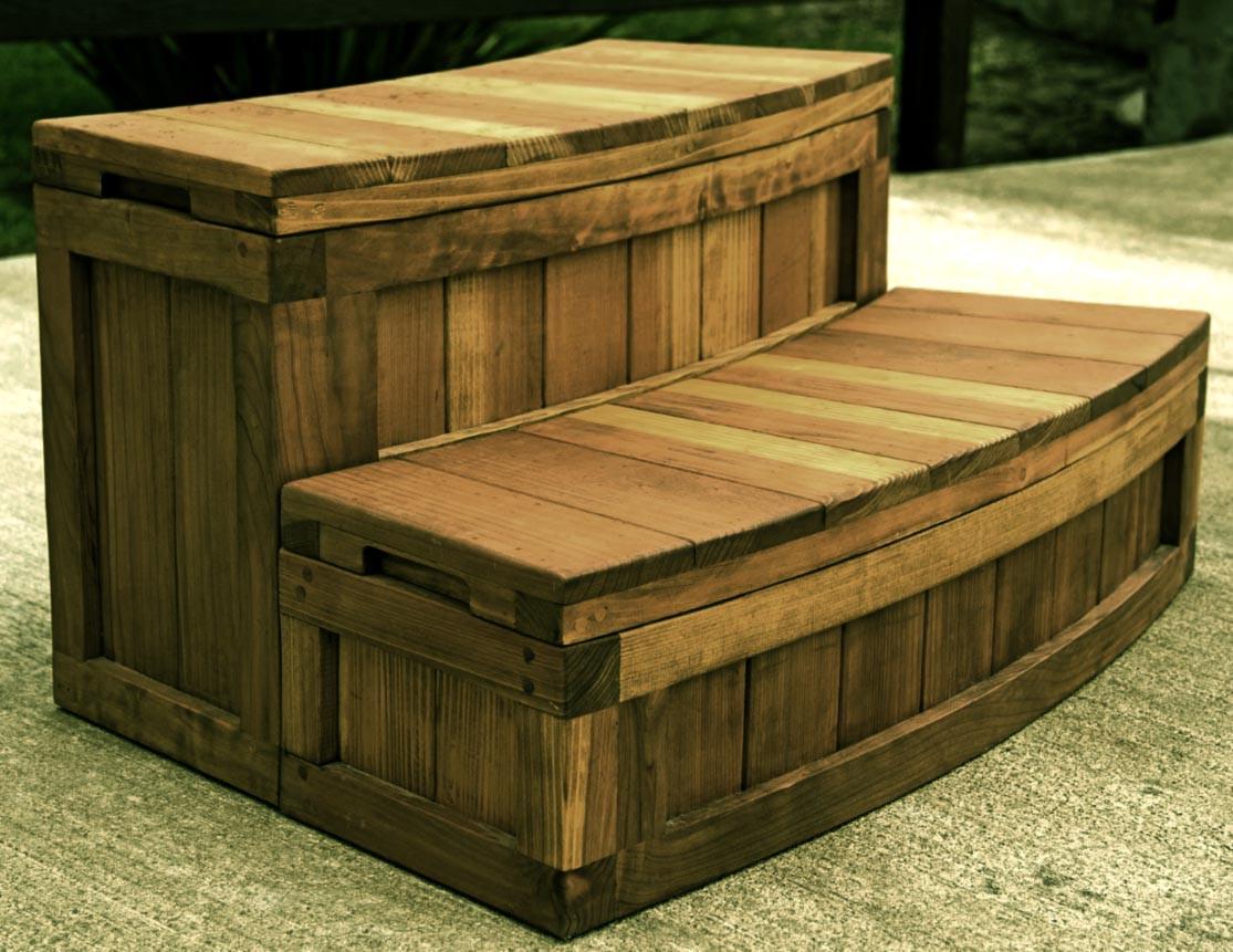 Скамейка-ступенька из дерева Халава Мускат (ССТ-003207)