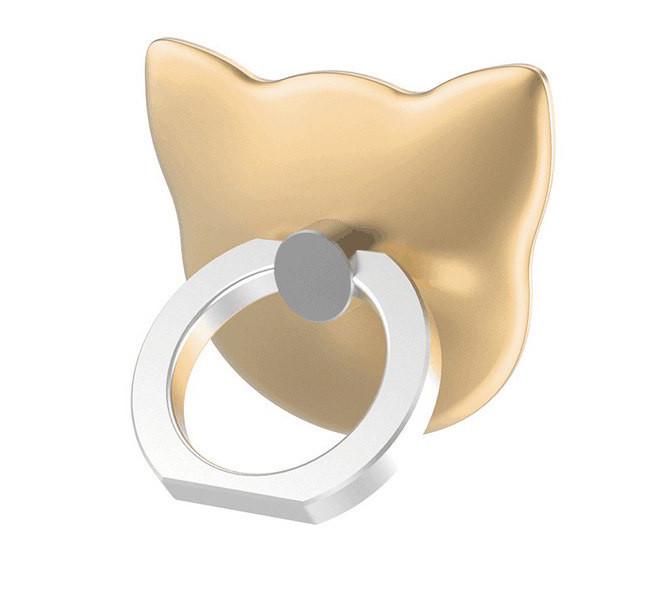 Кільце-тримач для телефону Cartoon Сat Золотистий