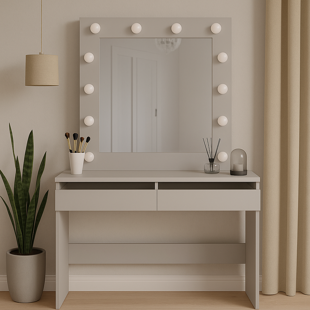 Столик туалетний LofTerno Head Malta 940х430х1400 мм Кашемір (TB32141400000) - фото 2 Столик туалетний LofTerno Head Malta 940х430х1400 мм Кашемір (TB32141400000) - фото 2