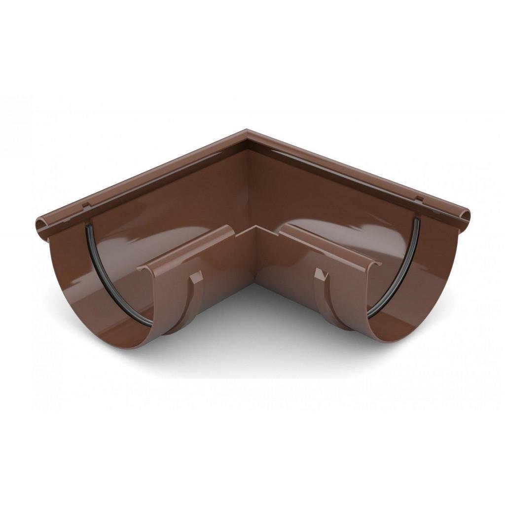 Кут ринви BRYZA зовнішній 90° 125 мм Коричневий (8017)