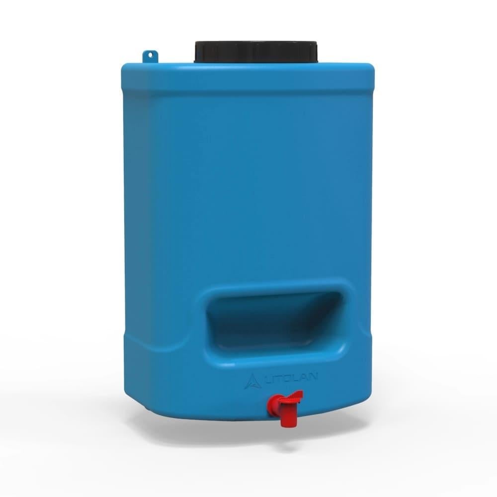 Умивальник Litolan із мильницею та пластиковим краном 20 л Синій