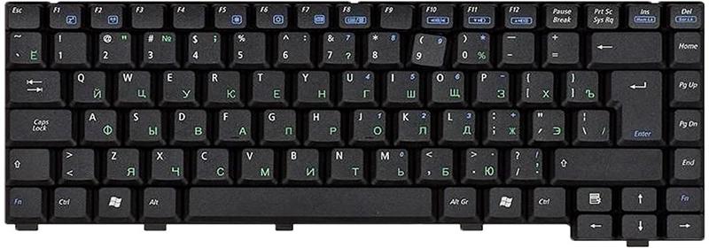 Клавиатура для ноутбука Asus G1/G1Sn матовая (04GNA51KRUS1)