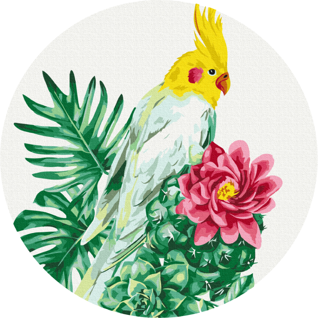 Картина по номерам Brushme Тропический попугай 40 см (RC00057L) Картина по номерам Brushme Тропический попугай 40 см (RC00057L)