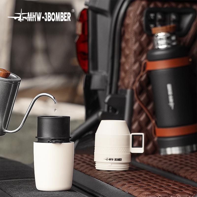 Кавомолка та дріпер ручна портативна MHW-3BOMBER Debu all-in-one Coffee Maker White - фото 7