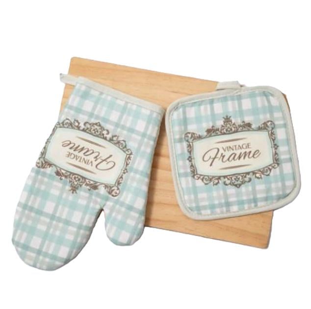 Набор прихваток для кухни Stenson R92077 с петелькой для подвешивания 24x16 см 2 шт. (605143)