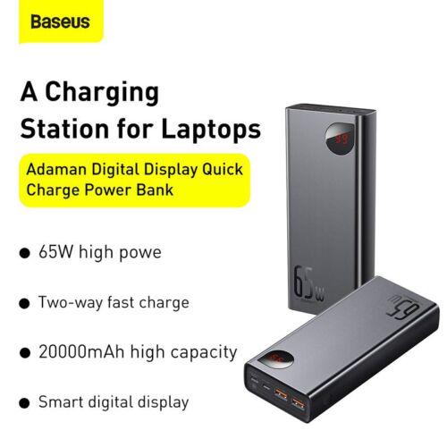 Повербанк Baseus PD 20000 mAh 65W USB Type C для телефона/ноутбука/планшета (8983169) - фото 3