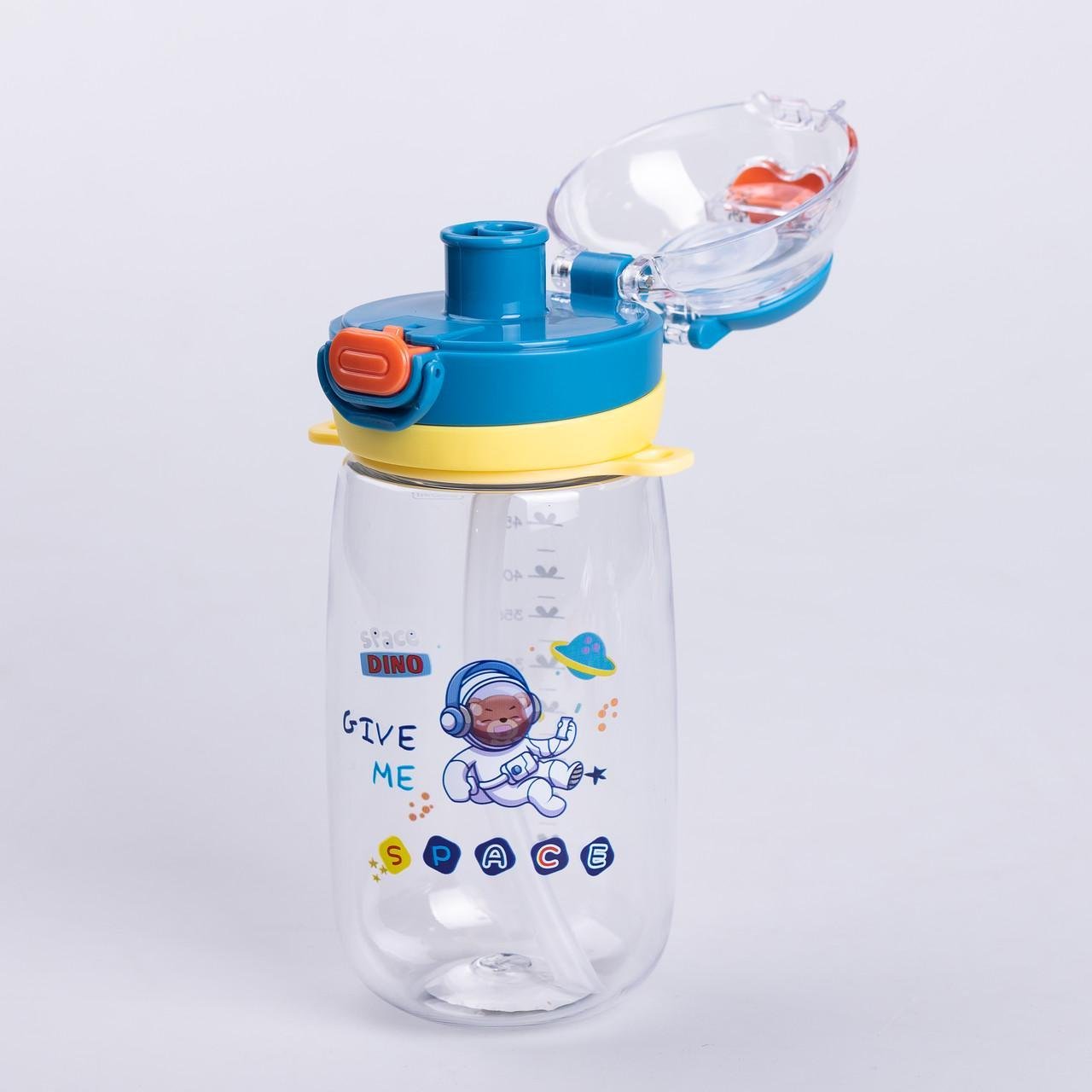 Пляшка для води дитяча із ремінцем 550 мл Синій (HP-14-45BL) - фото 3