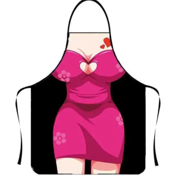 Фартук с приколом женский 75х60 см Разноцветный (49988)