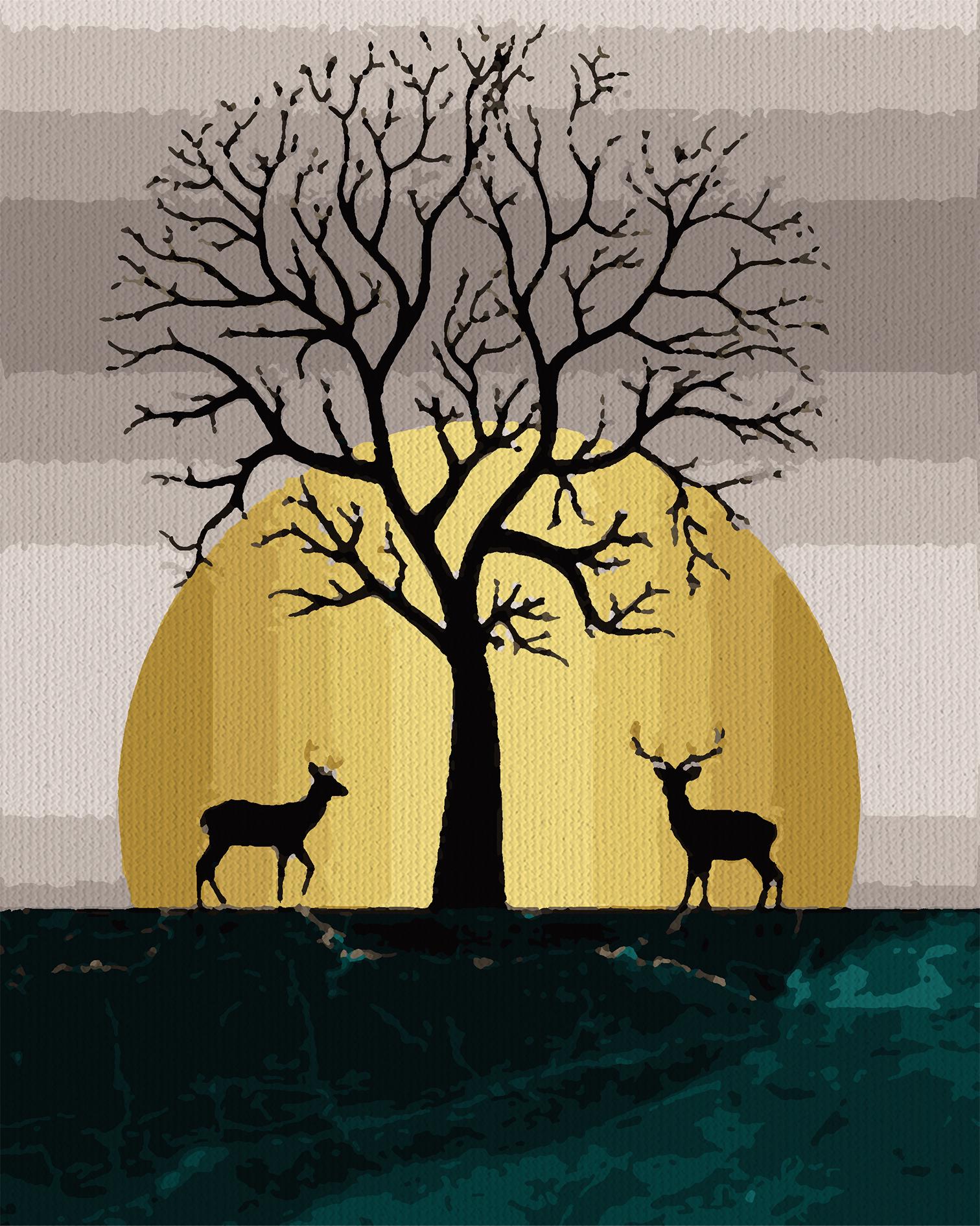 Триптих картин за номерами Create Me Гармонія простору з металізованими/золотими фарбами 40х50 см 3 шт. (СМ-0710) - фото 4 Триптих картин за номерами Create Me Гармонія простору з металізованими/золотими фарбами 40х50 см 3 шт. (СМ-0710) - фото 4