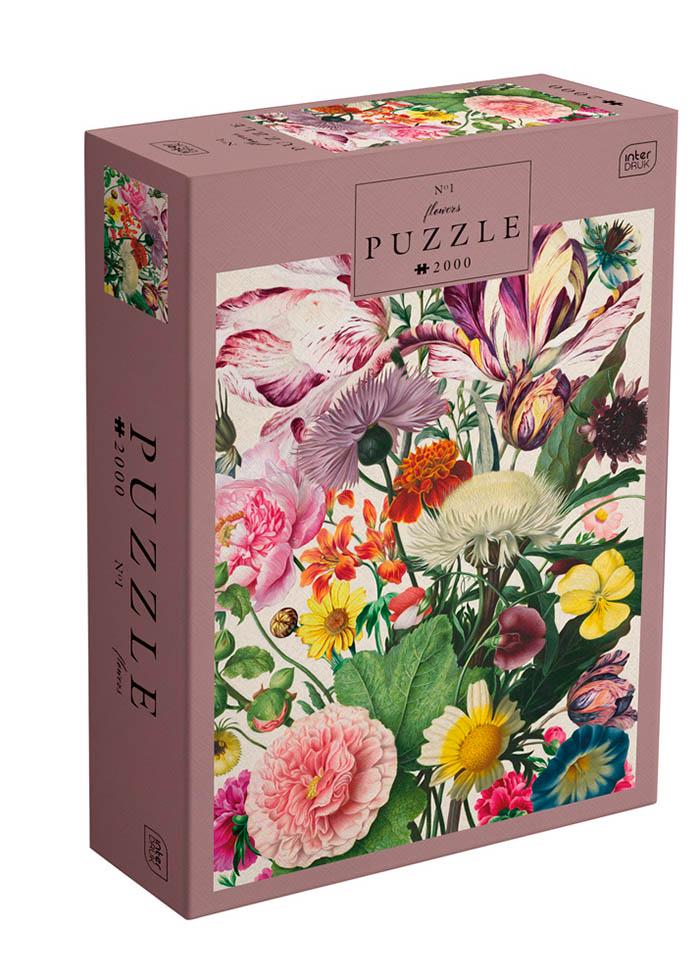 Пазли тришарові InterDRUK Flowers 1 2000 шт. (385017)