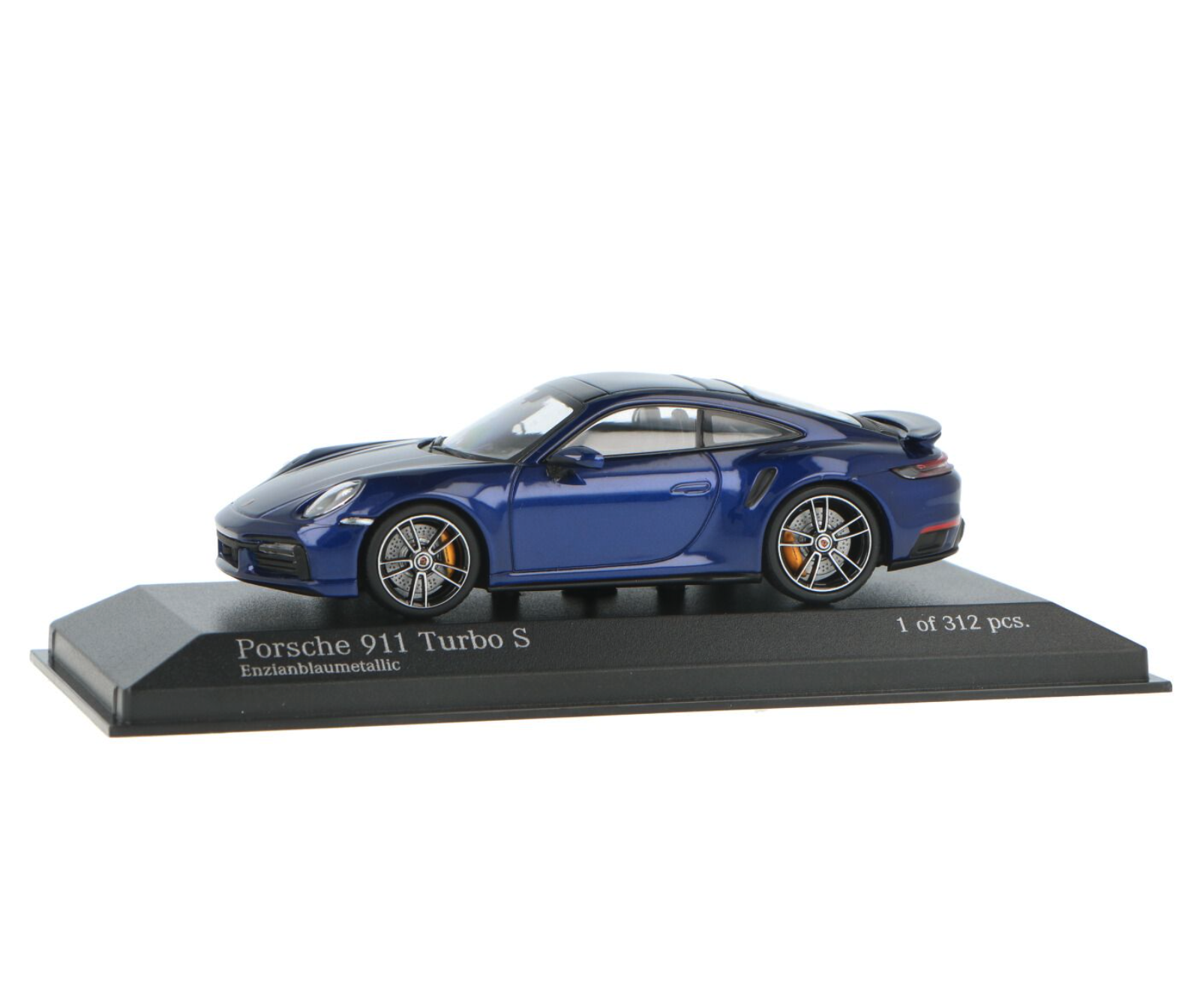 Модель автомобиля Minichamps 1:43 Porsche 911/992 Turbo S 2020 Blue metallic (410069471)