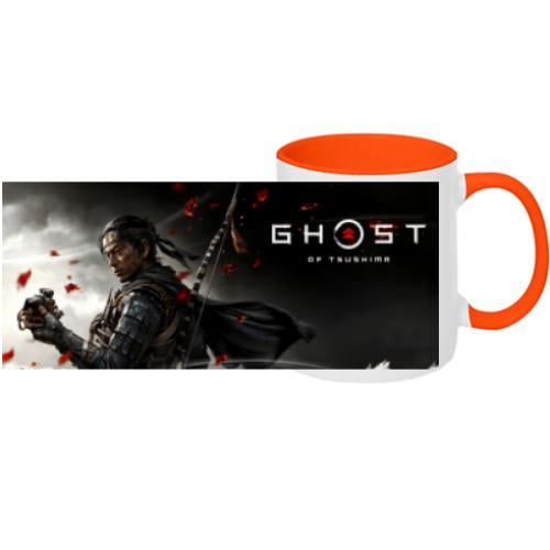 Чашка двоколірна з повною запечаткою Ghost of Tsushima (5400110-36-116718)