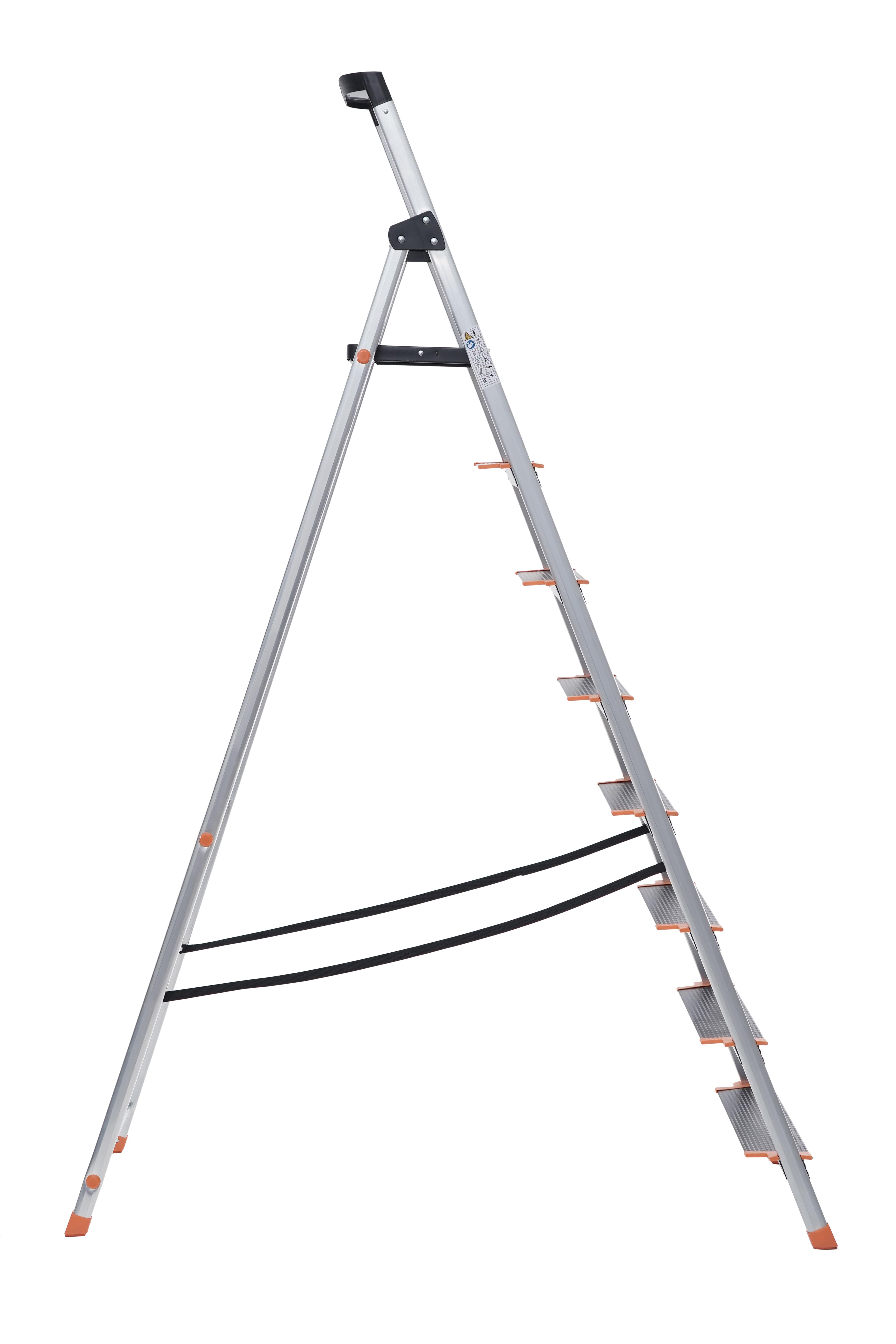 Стрем’янка алюмінієва Steppy Forta 8 на 8 сходинок (4018C) - фото 4 Стрем’янка алюмінієва Steppy Forta 8 на 8 сходинок (4018C) - фото 4