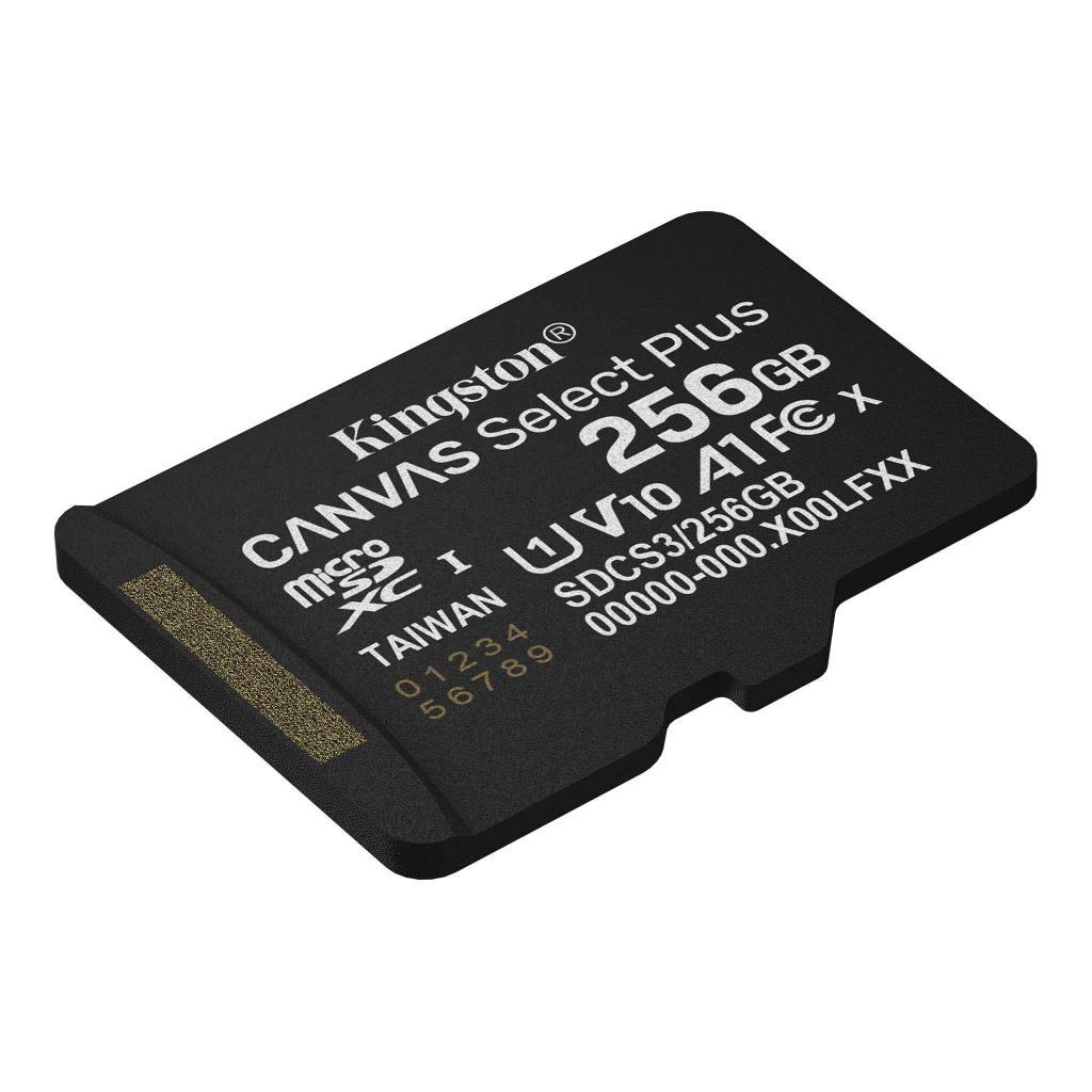 Карта памяти Kingston Canvas Select Plus microSDXC 256 Гб UHS I Class 10 V10 (SDCS3/256GBSP) - фото 2