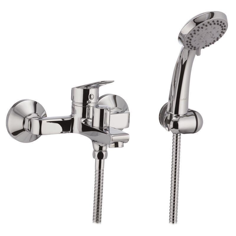 Смеситель для ванны короткий HB Nikas euro CHR-009 Хром (meg009)