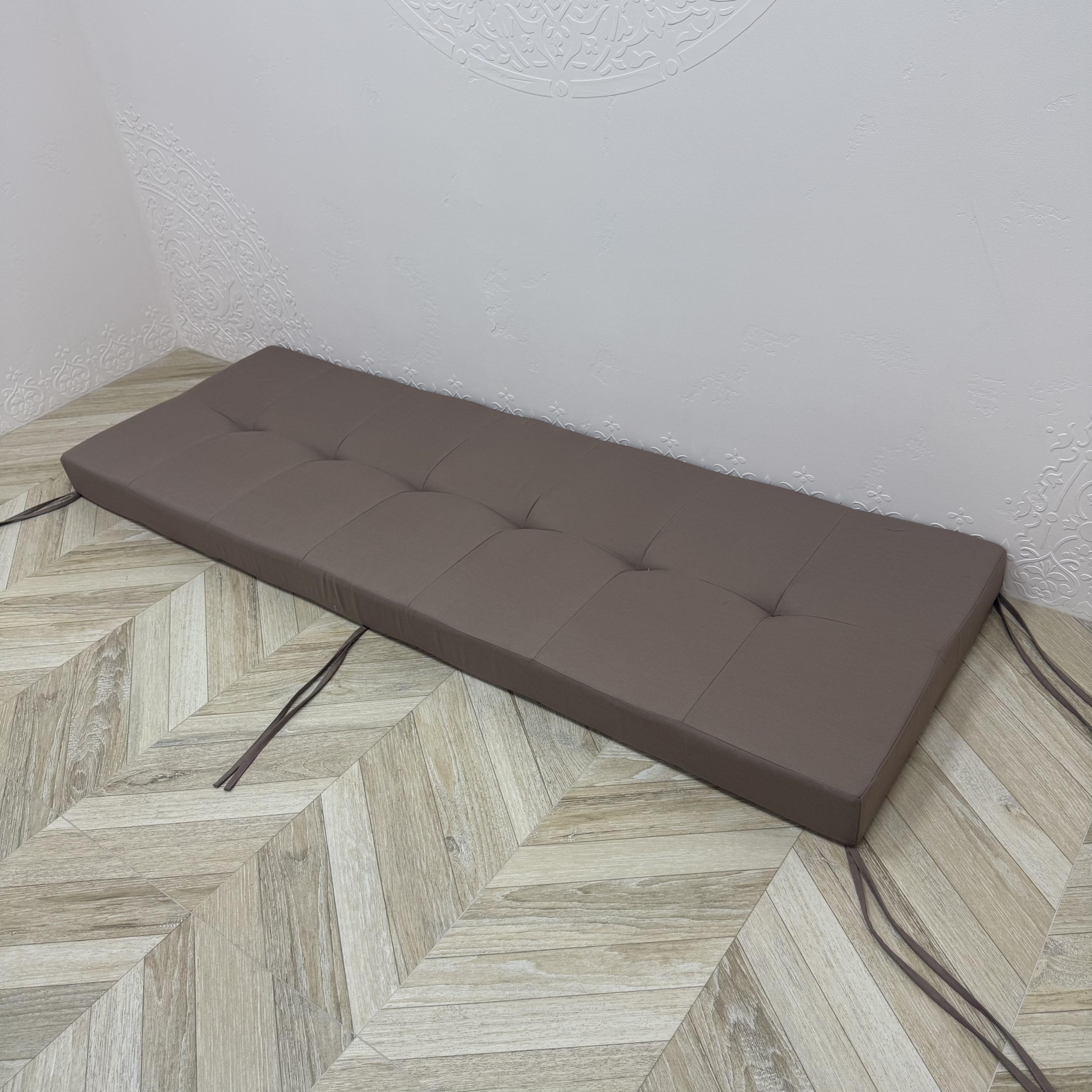 Матрас со стяжкой Comfort Home на подоконники/каркасы/поддоны/садовую мебель панама 120х40х8 см