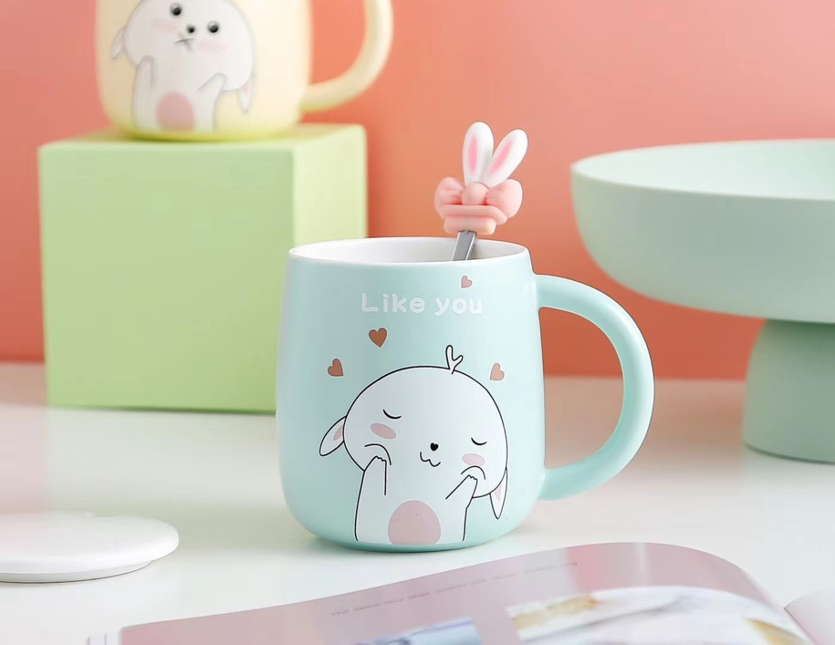 Чашка заварочная с ложкой Like You 6818 450 мл Бирюзовый (4361010) - фото 3 Чашка заварочная с ложкой Like You 6818 450 мл Бирюзовый (4361010) - фото 3