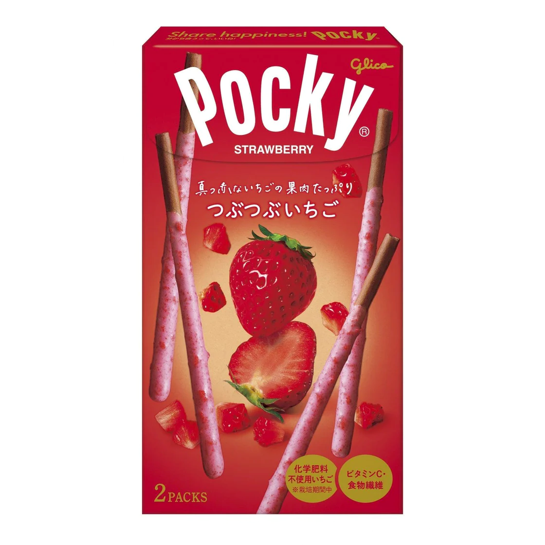Десерт полуничний Glico Pocky 2 уп.