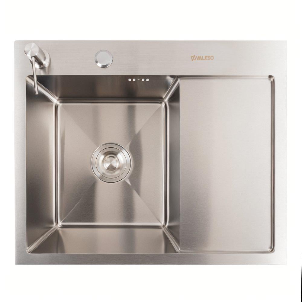 Мийка кухонна Valeso CM 58х48 L Handmade нержавіюча сталь круглий сифон 3,0/0,8 мм - фото 2 Мийка кухонна Valeso CM 58х48 L Handmade нержавіюча сталь круглий сифон 3,0/0,8 мм - фото 2