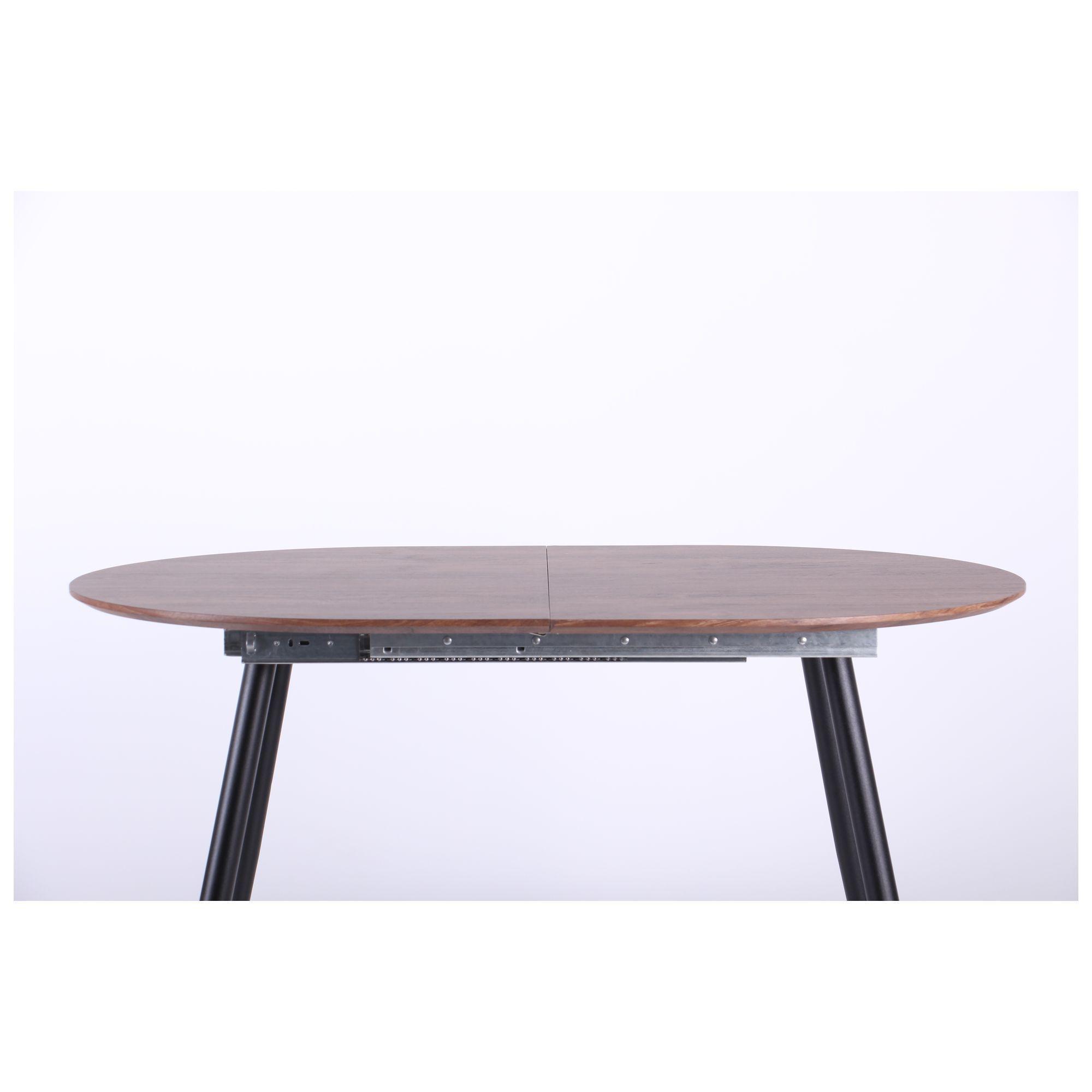 Стіл обідній AMF Nevada 770х1200+400х800 розкладний Чорний/Дуб - фото 7