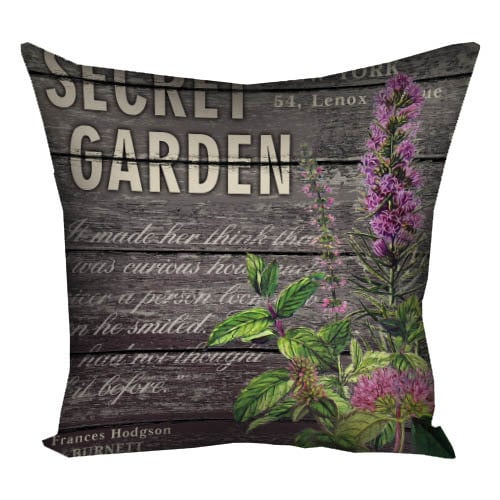 Подушка з принтом Secret garden 50x50 см (5P_BOT026)