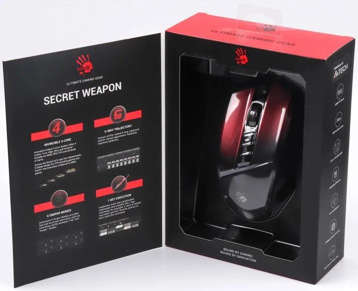 Компьютерная мышка проводная A4Tech Bloody W60 Max RGB Gradient Red (26711817) - фото 8